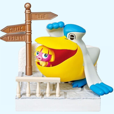 Pokémon - Town 3 Seaside Promenade - PELIPPER & SMOOCHUM - Figurine - Re-Ment