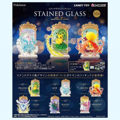 Pokémon - Stained Glass - ALL 6 - Figurine - Re Ment