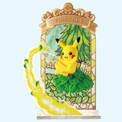 Pokémon - Stained Glass - PIKACHU - Figurine - Re Ment