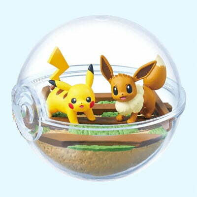 Pokémon - Terrarium 13 - PIKACHU & EEVEE - Figurine Figure - Re Ment