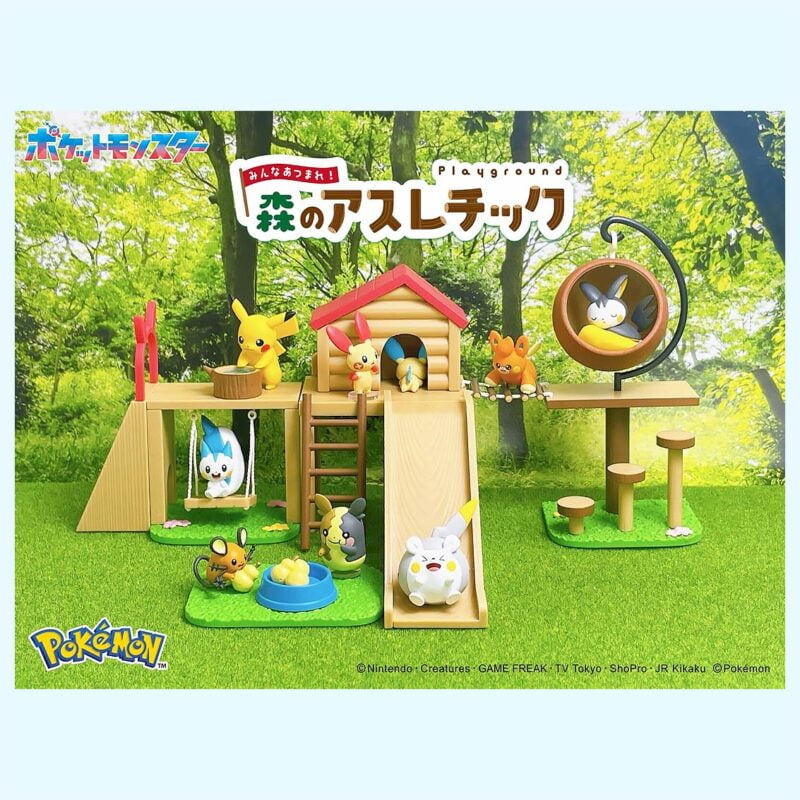 Pokémon - Playground Forest - ALL 6 - Figurine - Re Ment