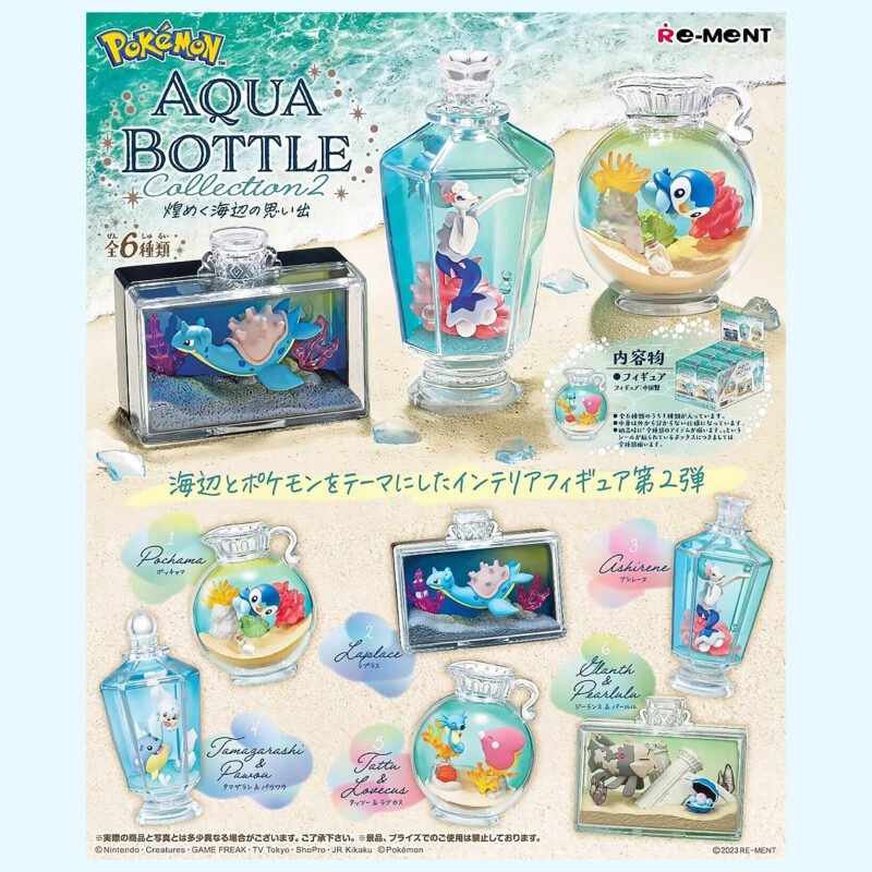 Pokémon - Aqua Bottle Collection 2 - ALL 6 - Figurine Figur - Re Ment