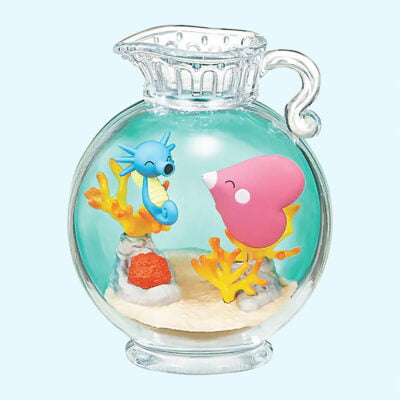 Pokémon - Aqua Bottle Collection 2 - HORSEA & LUVDISC - Figurine Figur - Re Ment