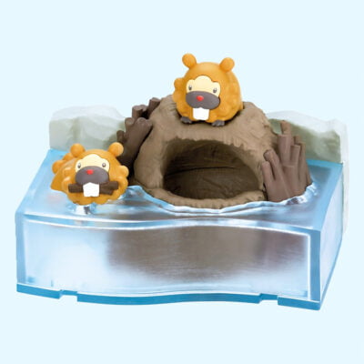 Pokémon - Nonbiri Time Take a Break in the River - BIDOOF - Figurine Figur - Re Ment